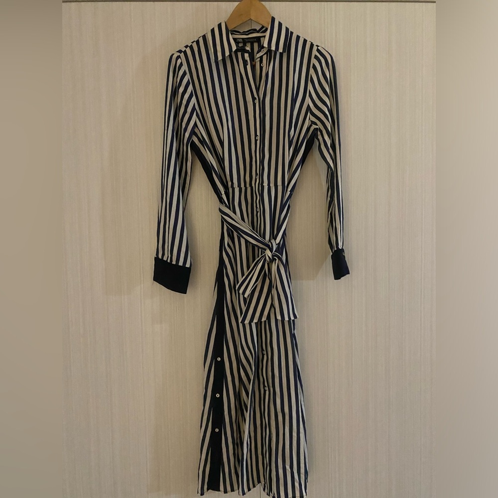 Zara maxi shirt dress brand new
